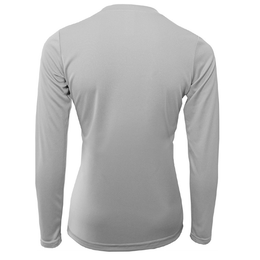 "Life Is Better At The Beach" Conch Women's Long Sleeve UPF 50+ Dry-Fit Shirt (No Back)