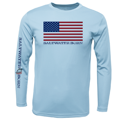 Key West, FL USA Born Boy's Long-Sleeve UPF 50+ Dry-Fit Shirt