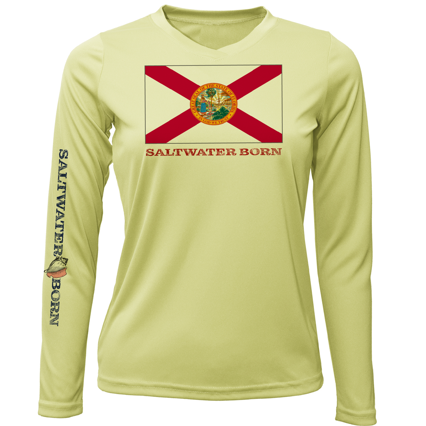 Florida Flag Long Sleeve UPF 50+ Dry-Fit Shirt