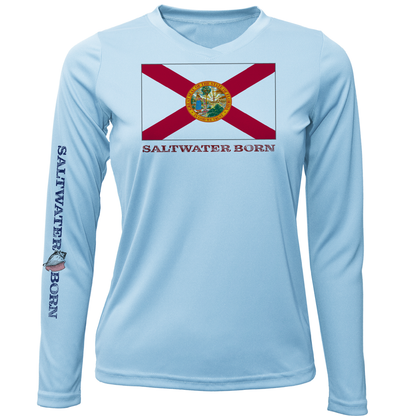 Florida Flag Long Sleeve UPF 50+ Dry-Fit Shirt