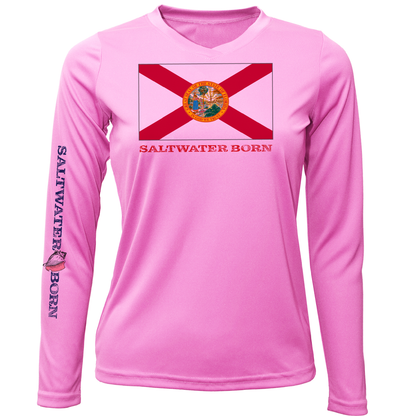 Florida Flag Long Sleeve UPF 50+ Dry-Fit Shirt