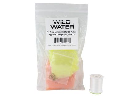 Wild Water Fly Fishing Fly Tying Material Kit, Yellow Egg | SendIt Sailing