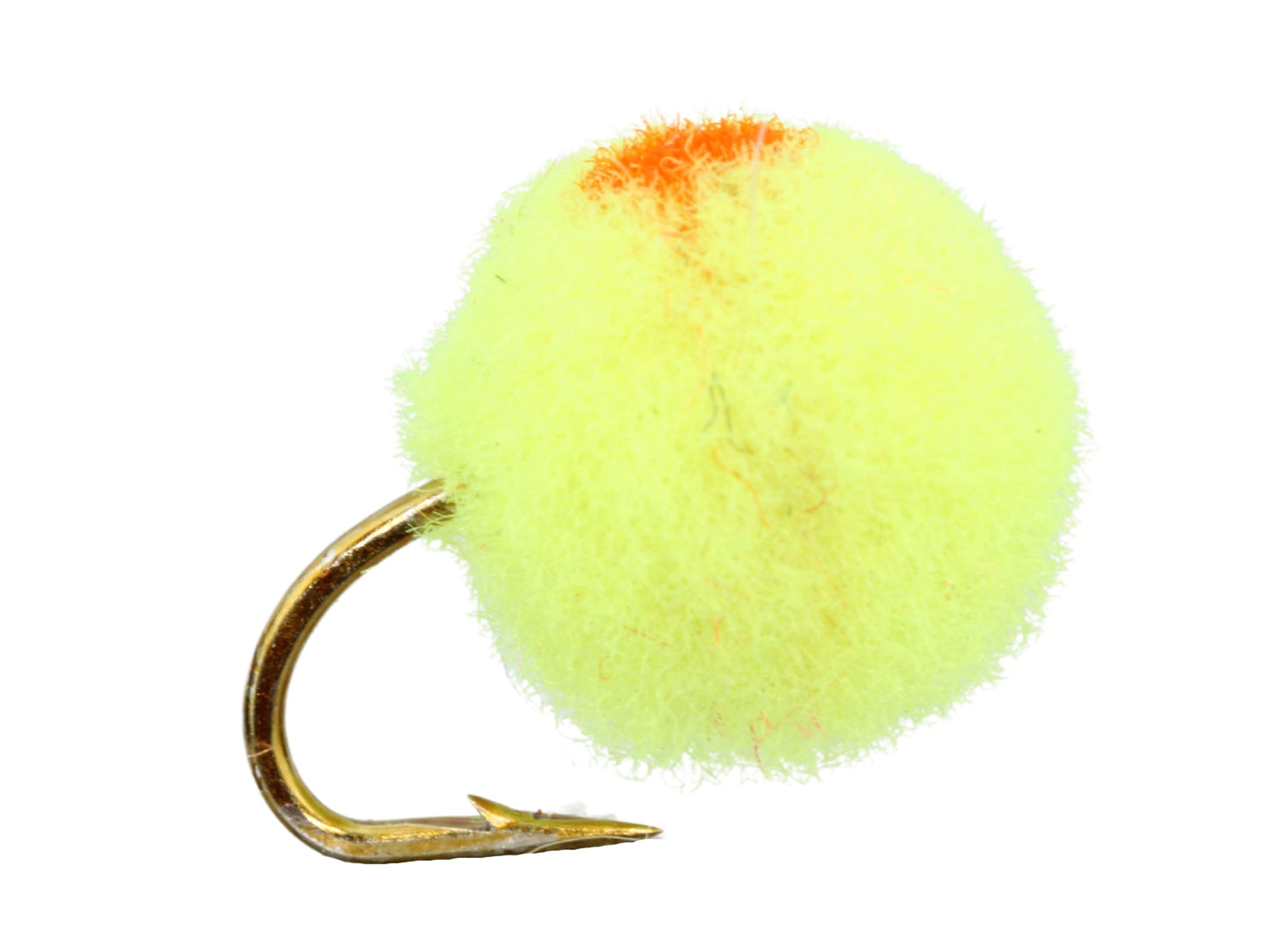 Wild Water Fly Fishing Yellow Egg with Orange Spot, Size 12 (Qty 6) | SendIt Sailing