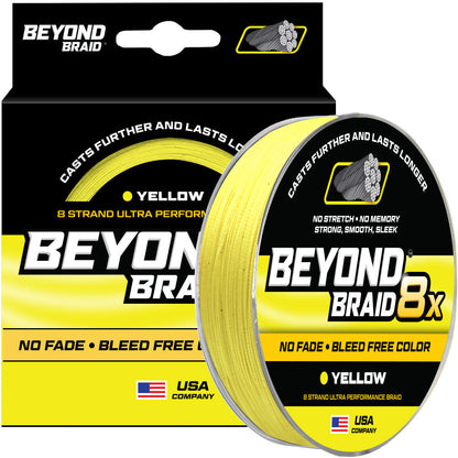 8 Strand No Fade Braided Fishing Line Series - Super Sleek & Smooth Braided Fishing Line - High Performance Fishing Line For Saltwater & Freshwater