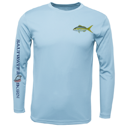 Yellowtail on Chest Long Sleeve UPF 50+ Dry-Fit Shirt
