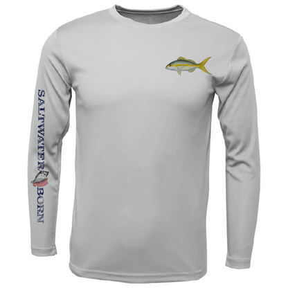 Yellowtail on Chest Long Sleeve UPF 50+ Dry-Fit Shirt