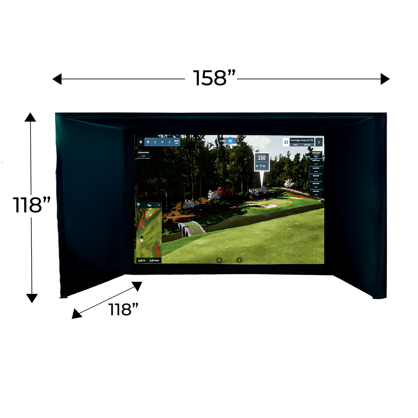 Albatross 13XD Golf Simulator Enclosure by Elite Sim Golf