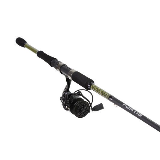 Wild Water Fly Fishing FORTIS 7ft Medium Action 2 Piece Spinning Rod and 4000 Spinning Reel Package (FSP702M) | SendIt Sailing