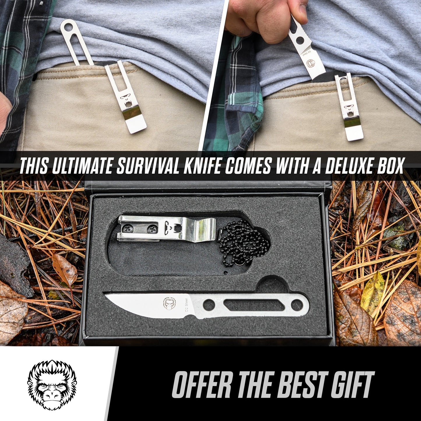 The Scalpel All-Steel Survival Knife Giftset for Outdoors
