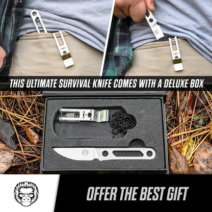 The Scalpel All-Steel Survival Knife Giftset for Outdoors
