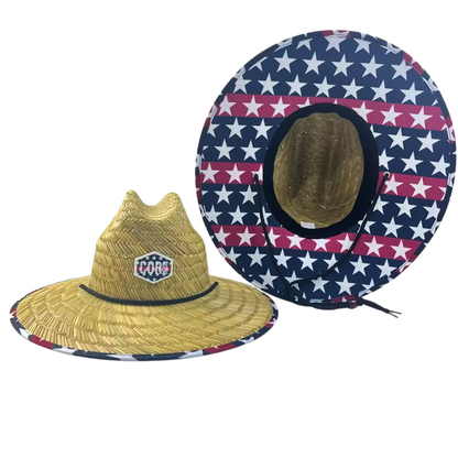 Kids Straw Hat for Boys and Girls - Patriotic