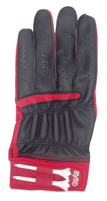 THE BYRD GOLF GLOVE ∞ Black/Red