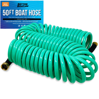 Better Boat Boat Hose 15Ft, 25Ft and 50FT Self Coil Wash Down