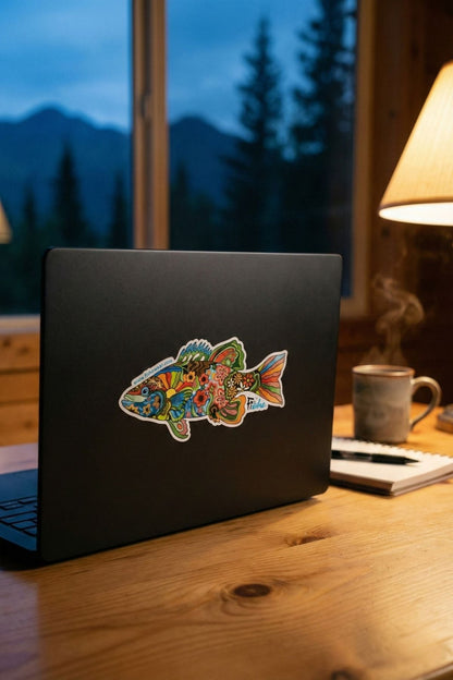 Boho Bass Sticker