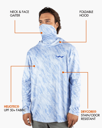 Hooded Helios Fishing Shirt with Gaiter