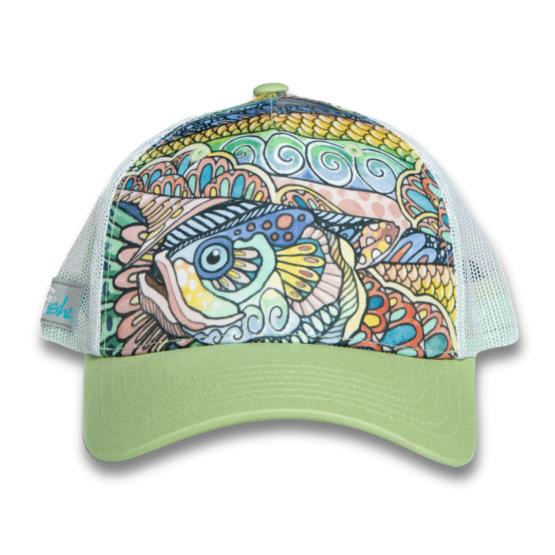 Tropical Tarpon Abstract Trucker Hat