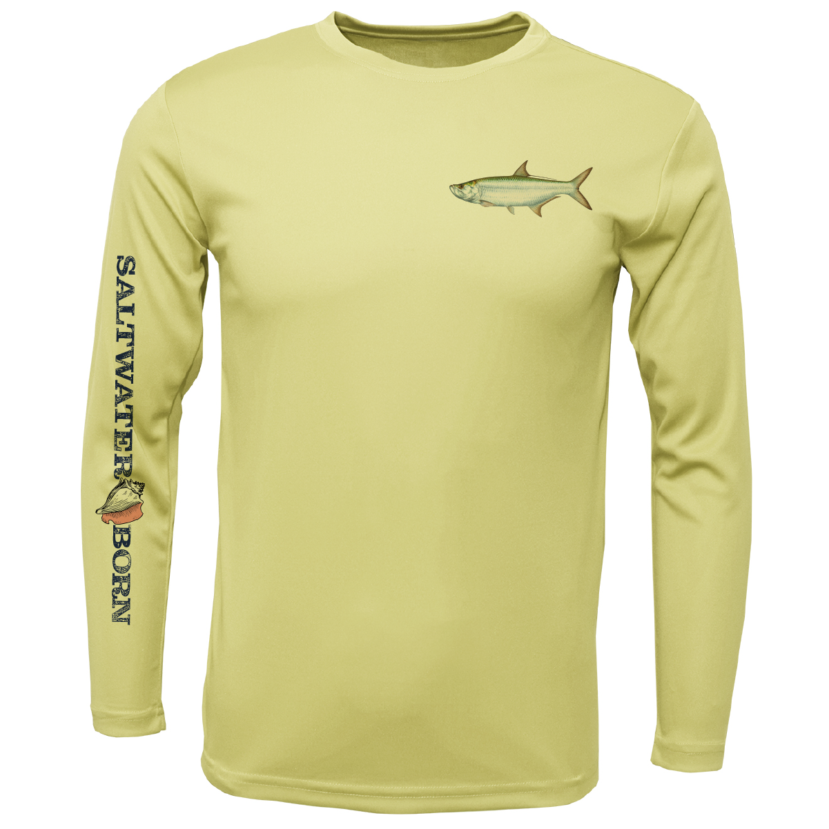 SK Tarpon on Chest Long Sleeve UPF 50+ Dry-Fit Shirt