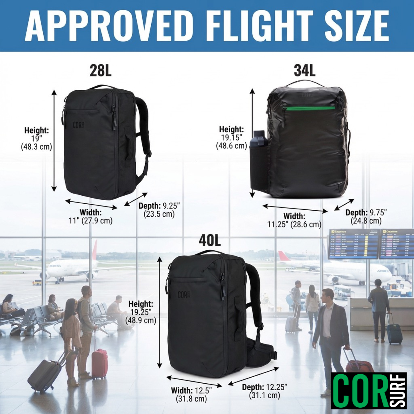 The Island Hopper Travel Backpack 40L