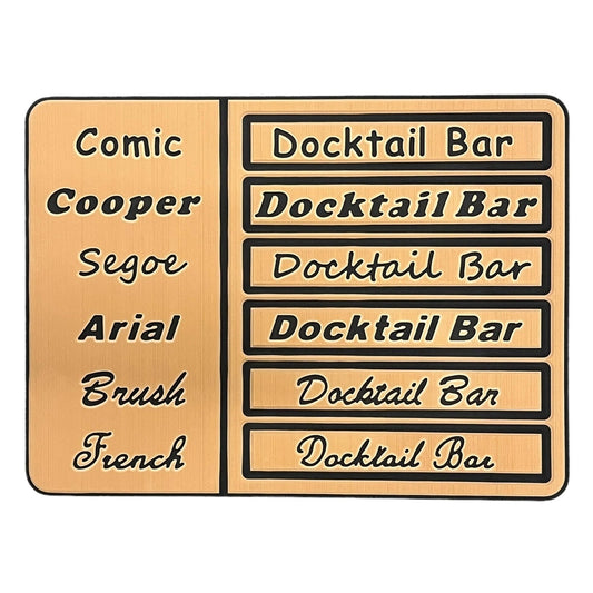 Custom Boat Names - Add Your Boat Name to Decking Kits - Choose Font & Letter Style