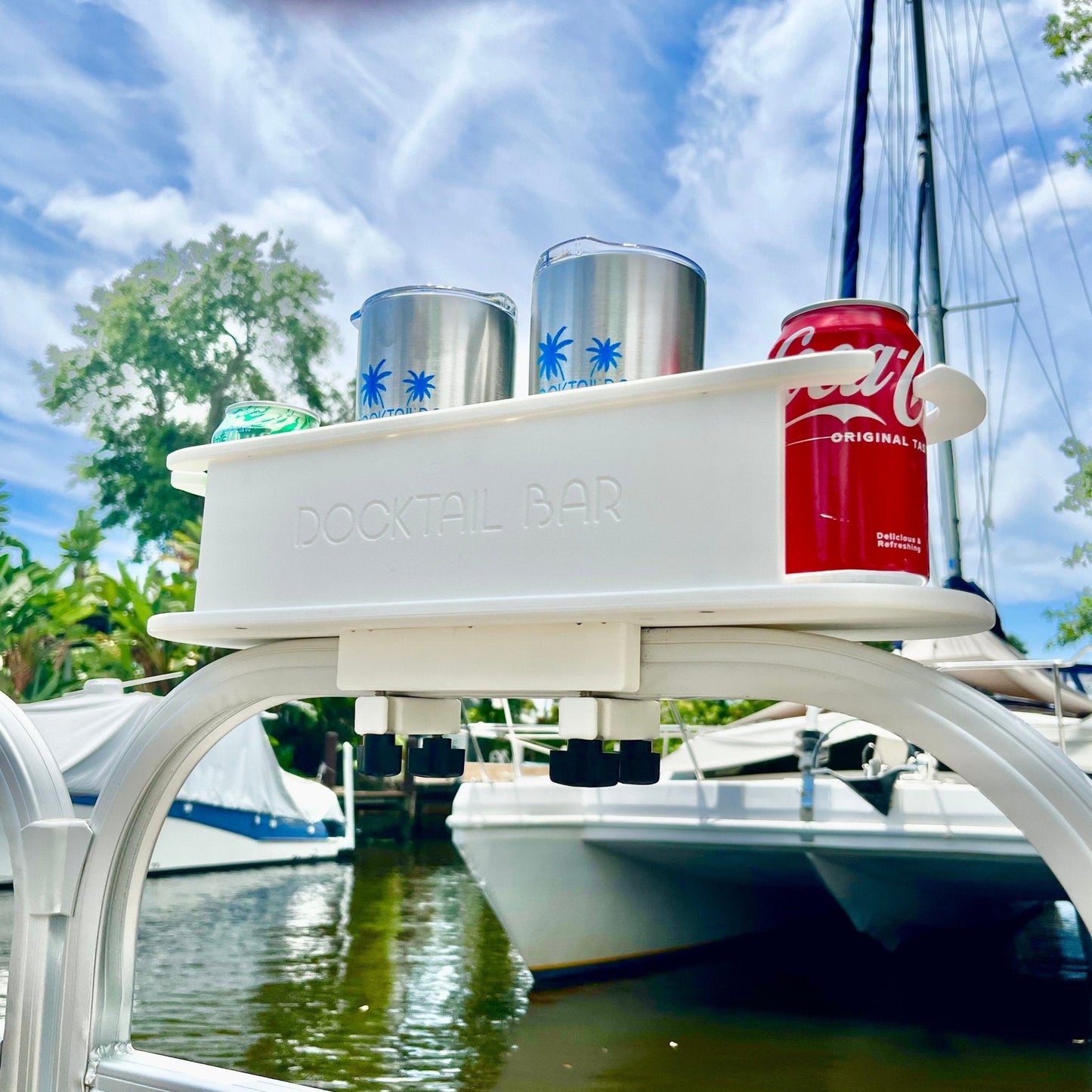 Docktail Bar Pontoon Boat Cup Holder Caddy - Choose Your Color