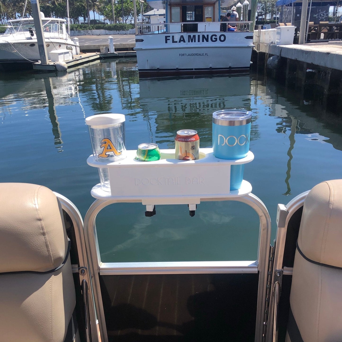 Docktail Bar Pontoon Boat Cup Holder Caddy - Choose Your Color