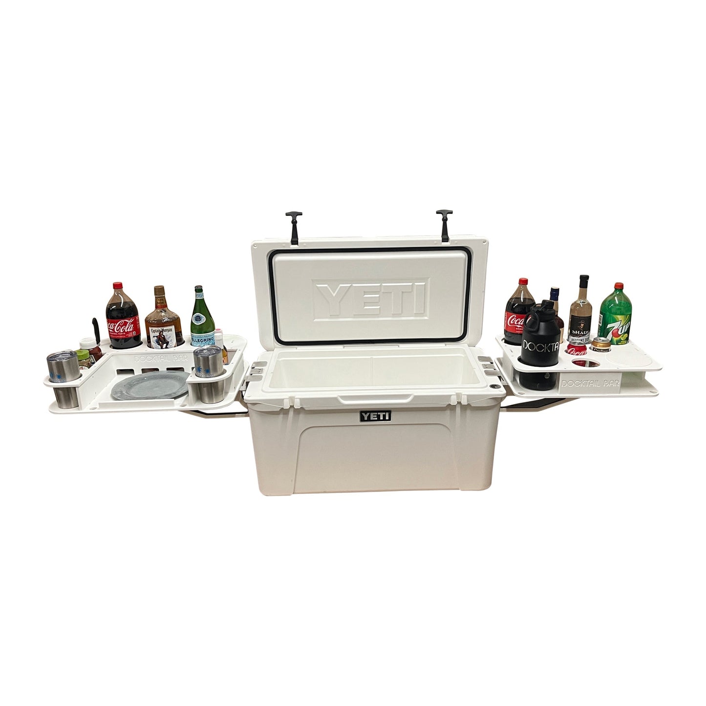 Docktail Bar Yeti Tundra Cooler Cup Holders and Table System