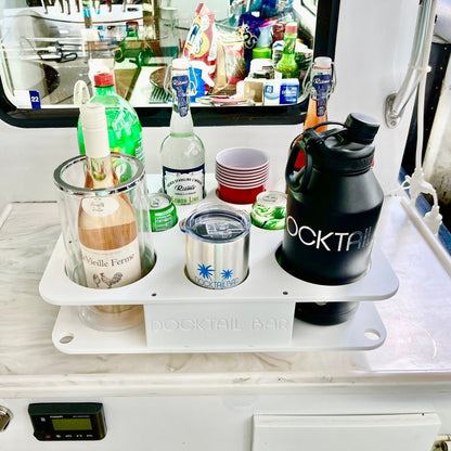Docktail Boat Table Caddy with SeaSucker Vacuum Mounts