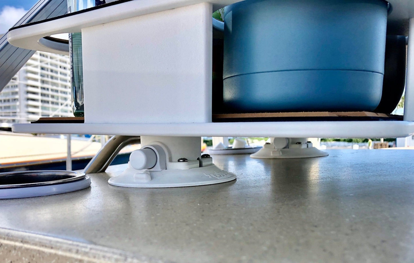 Docktail Boat Table Caddy with 2 SeaSucker Vacuum Mounts - Choose Your Color