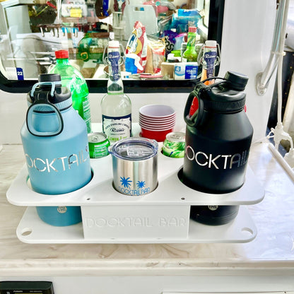 Docktail Boat Table Caddy with 2 SeaSucker Vacuum Mounts - Choose Your Color