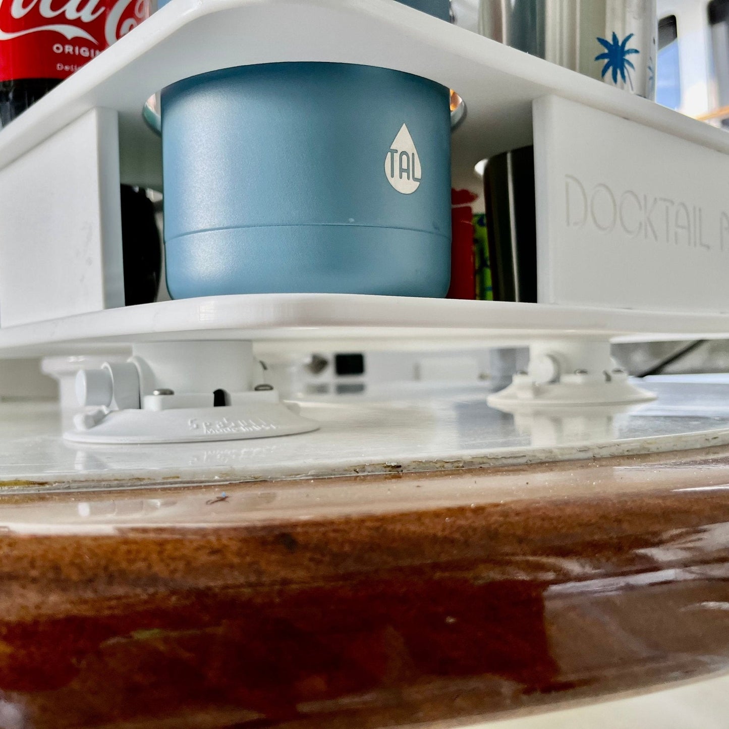Docktail Boat Table Caddy with 2 SeaSucker Vacuum Mounts - Choose Your Color