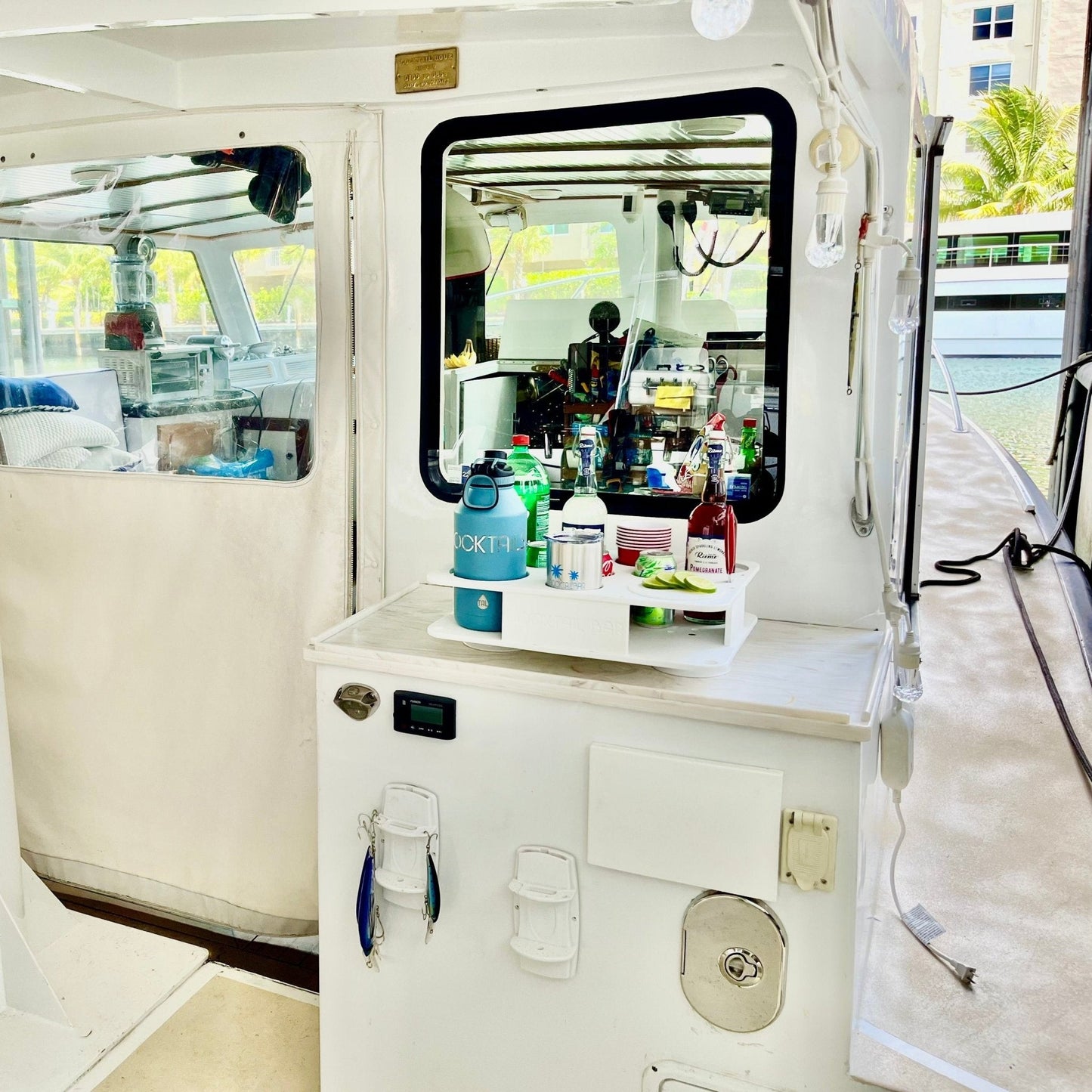 Docktail Boat Table Caddy with 2 SeaSucker Vacuum Mounts - Choose Your Color