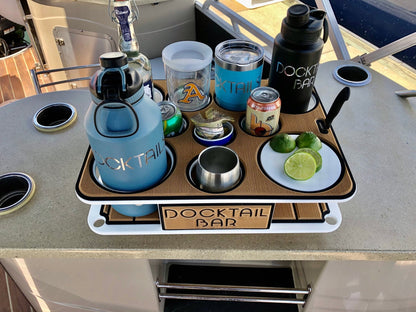 Docktail Boat Table Caddy with 2 SeaSucker Vacuum Mounts - Choose Your Color
