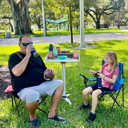 Docktail Boondocking Table - For Camping, RV's, Tailgating, Poolside, and Grill Prep