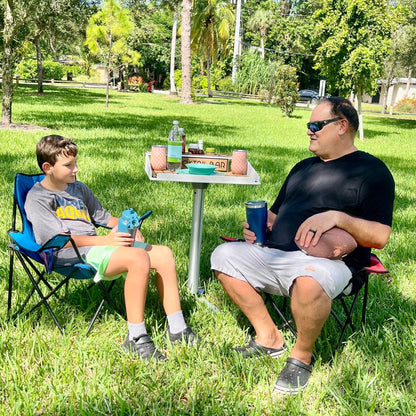 Docktail Boondocking Table - For Camping, RV's, Tailgating, Poolside, and Grill Prep