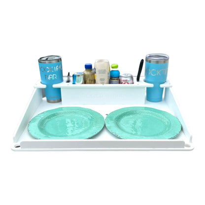 Docktail Boondocking Table - For Camping, RV's, Tailgating, Poolside, and Grill Prep