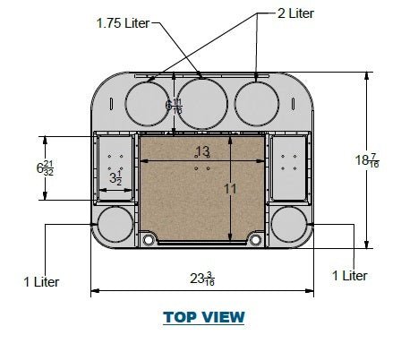 Docktail Butler Table with SeaSucker Vacuum Mounts