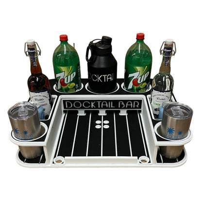 Docktail Butler Boat Table with 2 SeaSucker Vacuum Mounts - Perfect for Smooth Flat Surface Locations