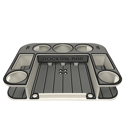Docktail Butler Boat Table with 2 SeaSucker Vacuum Mounts - Perfect for Smooth Flat Surface Locations