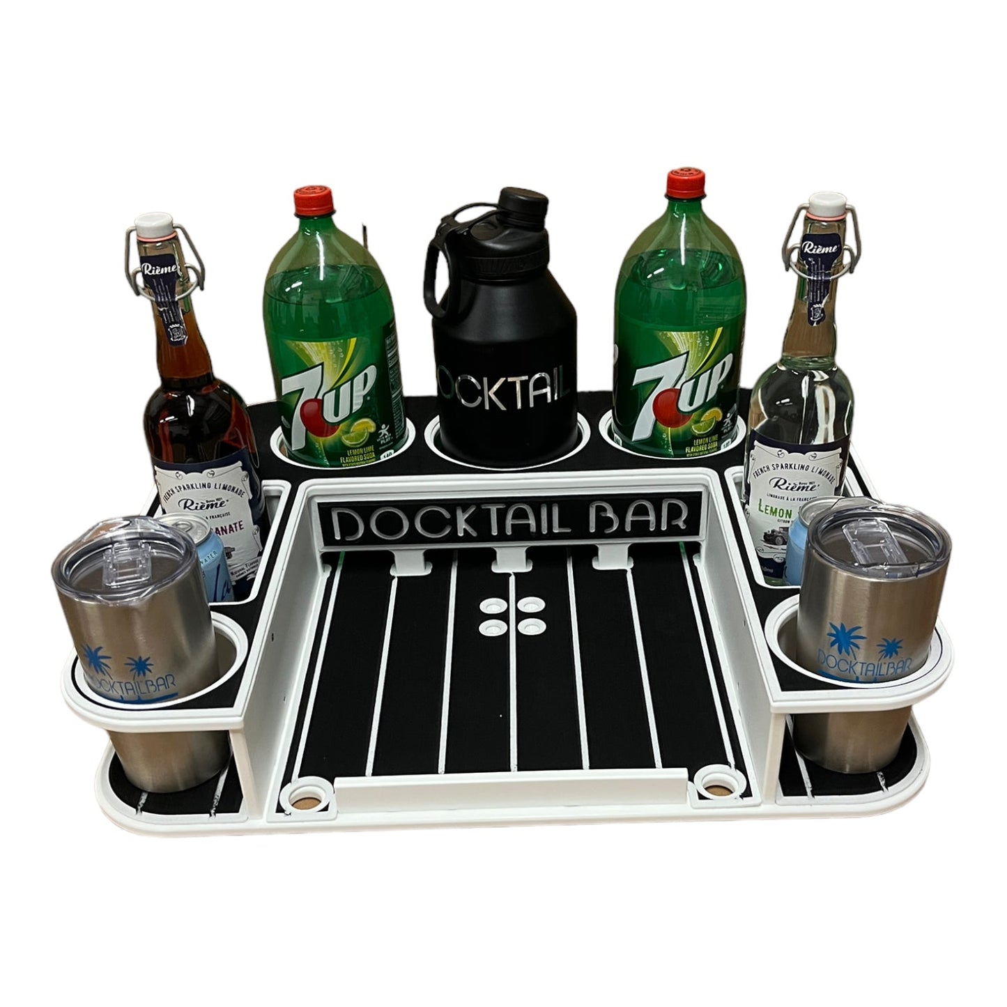 Docktail Butler Boat Table with Pedestal Table Attachment Options