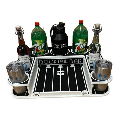 Docktail Butler Boat Table with Pedestal Table Attachment Options