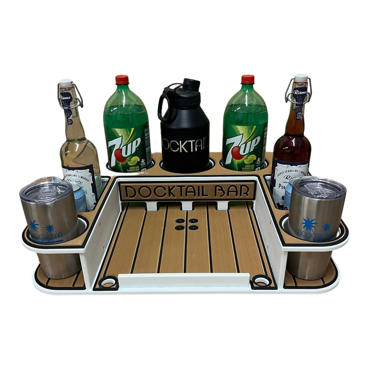 Docktail Butler with Pontoon Rail Mount