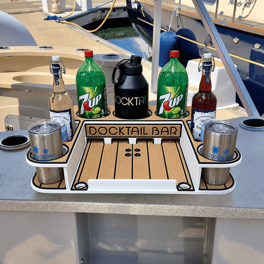 Docktail Butler Table with SeaSucker Vacuum Mounts