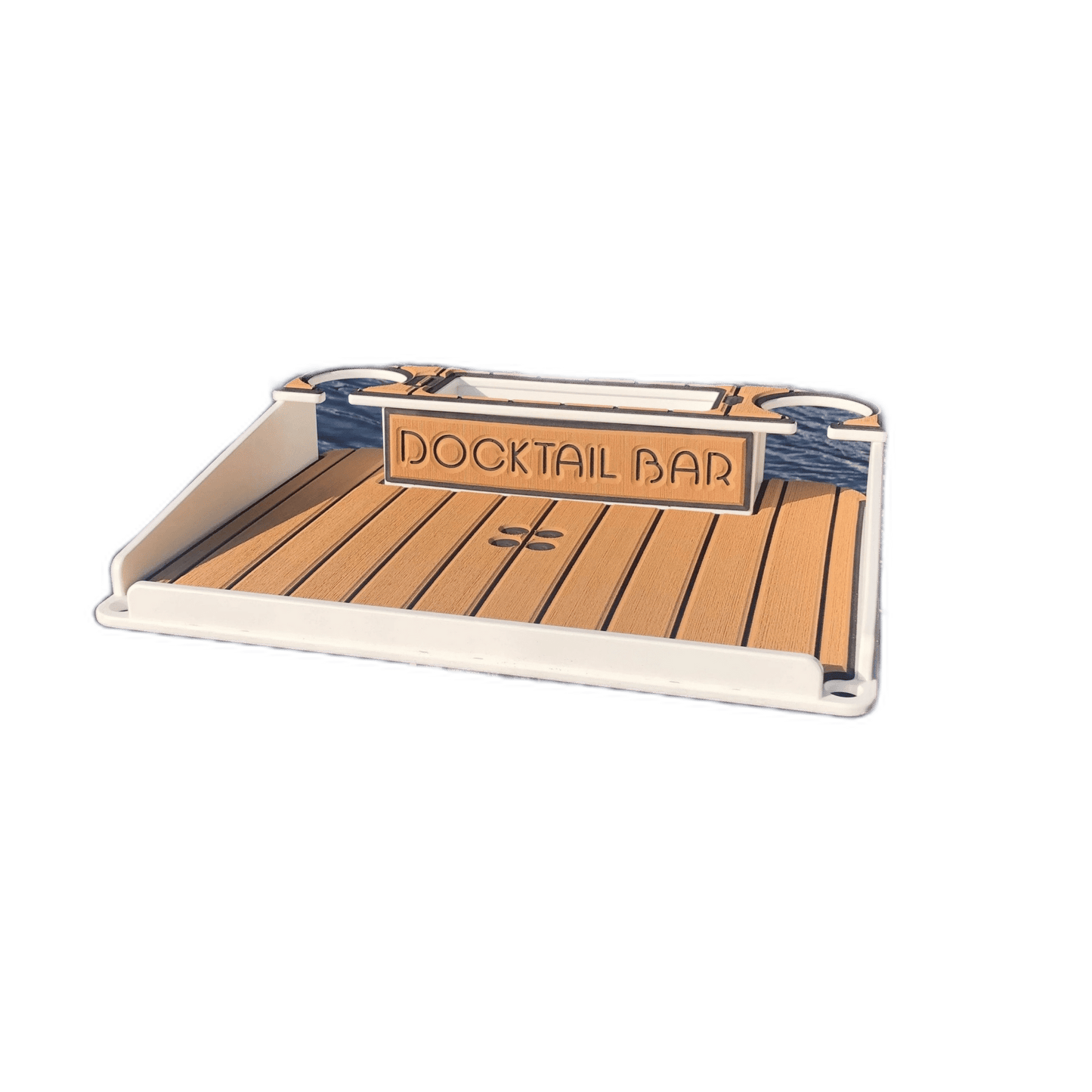 Docktail Utility Boat Table with Pedestal Table Attachment Options