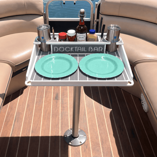 Docktail Utility Pedestal Boat Table