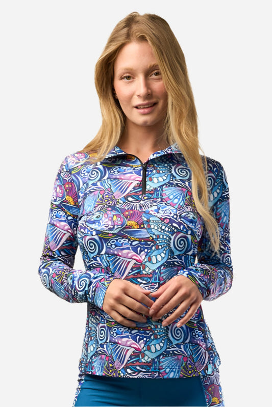 Enchanted Grayling 1/4 Zip Sunshirt