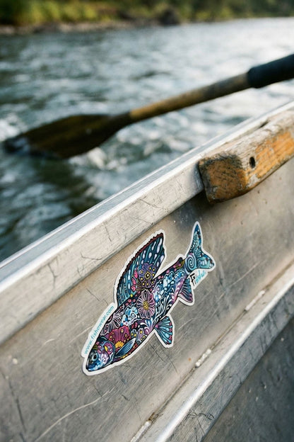 Enchanted Grayling Sticker