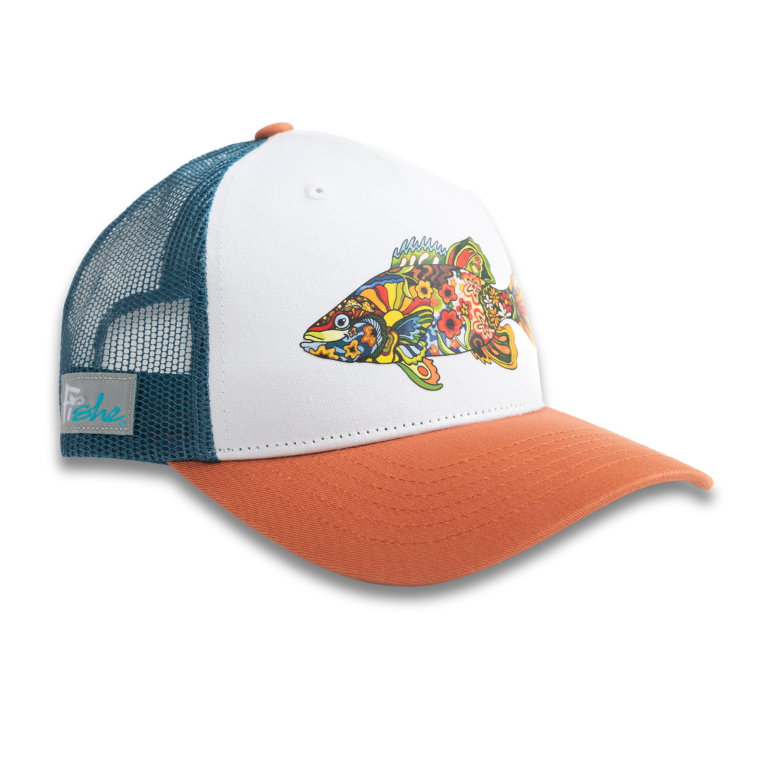 Boho Bass Trucker Hat