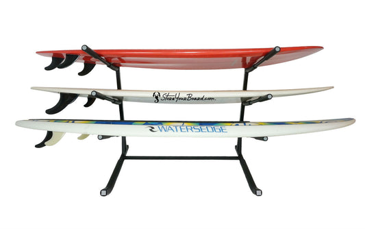 Freestanding Surfboard Floor Rack | 3 Surfboards
