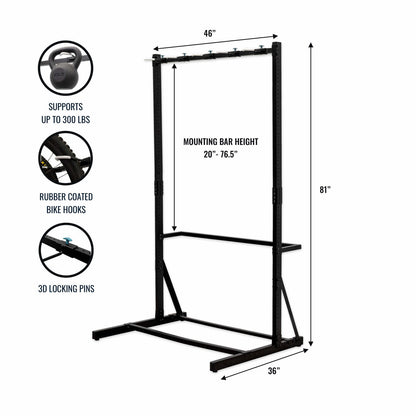 Freestanding Bike Rack | G-Bike | Holds 5 Bikes