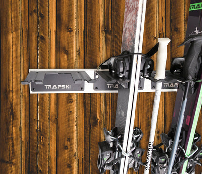 Garage Wall Rack Organizer for Yard Tools, Gear & Equipment, Skis or Snowboard by Bindings